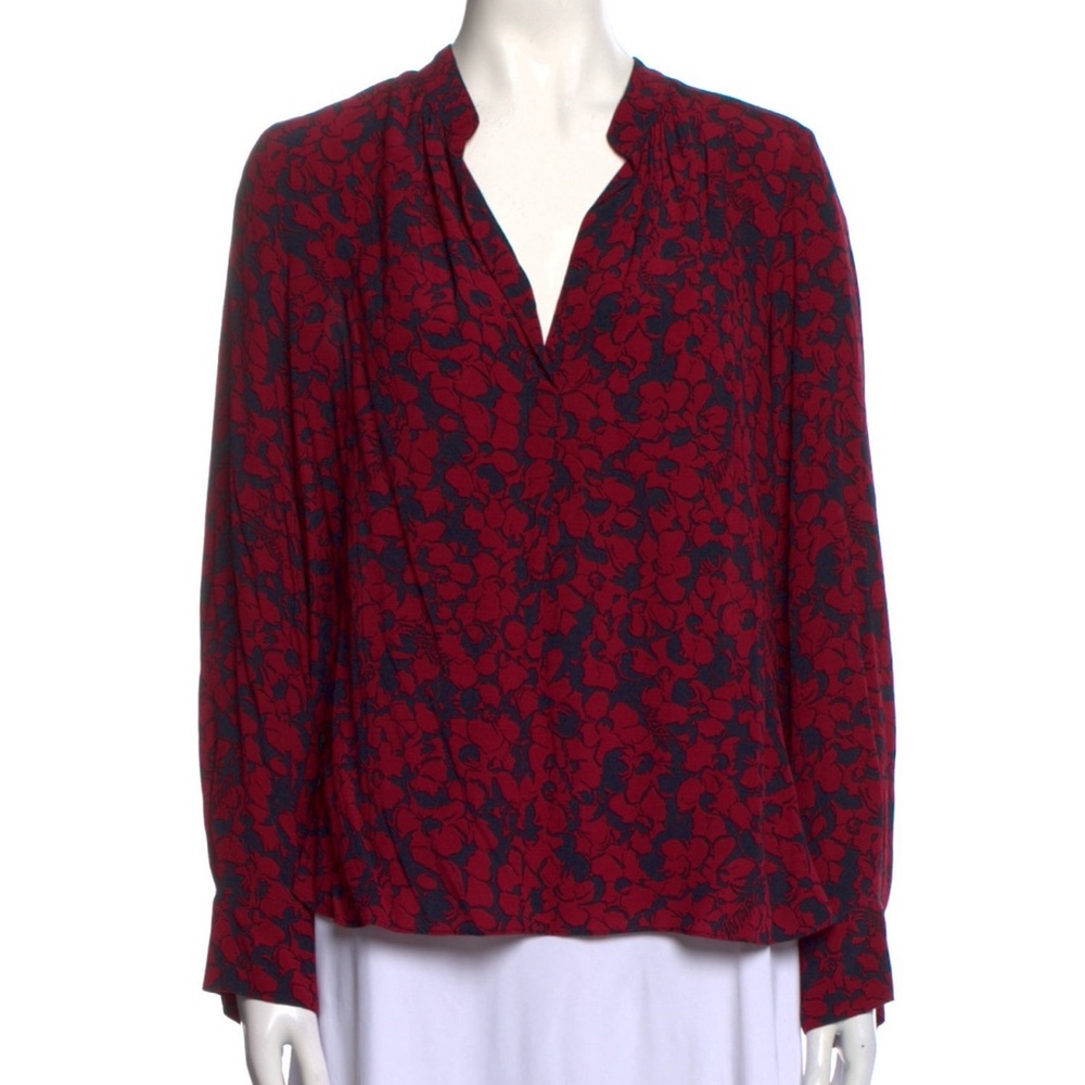 Zadig & Voltaire Floral red blue blouse size S